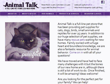Tablet Screenshot of animal-talk.com